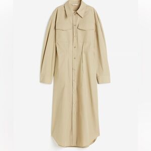 Calf length cotton dress Hm size XL worn one time .